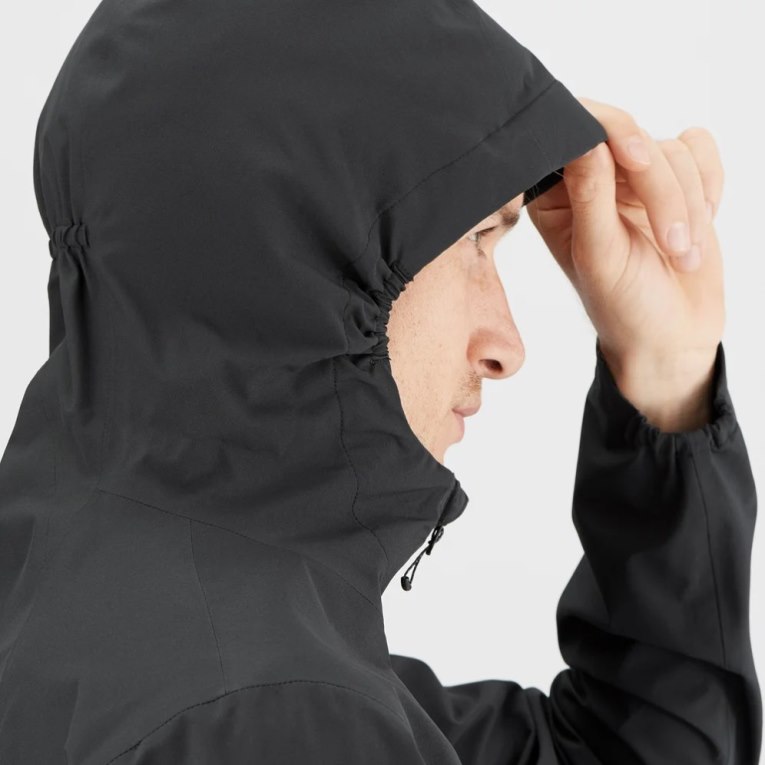 Salomon Essential Waterproof 2.5 L Men's Shell Jackets Black | CA 64F27